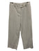 Jason Wu Size 2 Cream White & Black Cotton Blend Pinstripe Elastic Back Pants Cream White & Black / 2