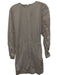 Ganni Size 34 White & Pink Cotton Striped Paneled Long Sleeve Dress White & Pink / 34