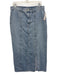Etica Size 29 Light Wash Cotton Denim High Rise Paneled Side Slit Maxi Skirt Light Wash / 29