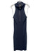 Et Ochs Size Large Slate Blue Viscose Sleeveless Ribbed Zip Front Midi Dress Slate Blue / Large