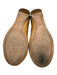 Tory Burch Shoe Size 7 Beige Leather Upper Patent Logo Round Toe scrunch Flats Beige / 7