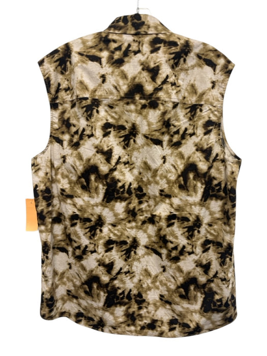 Samsoe Samsoe Size XS Brown, Black, White Cotton Blend Sleeveless Top Brown, Black, White / XS
