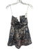 Zimmermann Size 1 Blue, White, Pink Silk Spaghetti Strap Abstract Print Romper Blue, White, Pink / 1