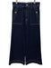 Vilagallo Size 40 Dark Wash Cotton Blend High Rise Contrast Stitch Jeans Dark Wash / 40