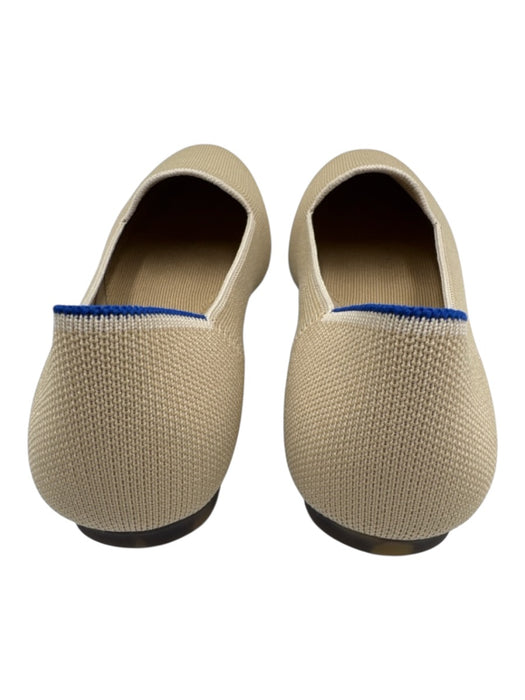 Rothy's Shoe Size 8 Beige Synthetic Round Toe Woven Rubber Sole Flats Beige / 8
