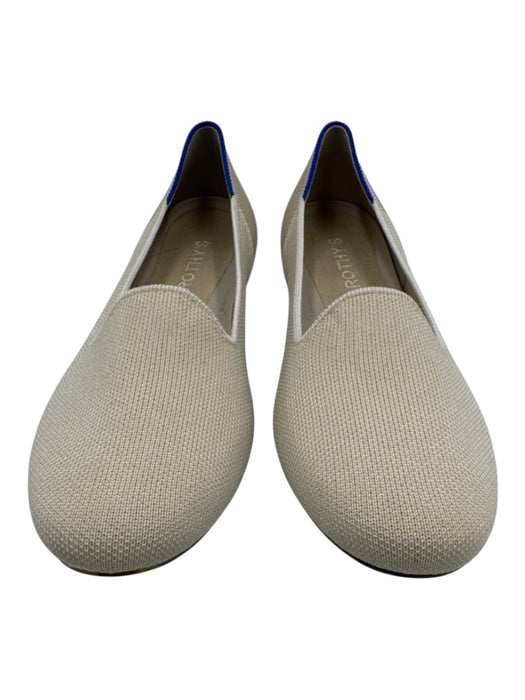 Rothy's Shoe Size 8 Beige Synthetic Round Toe Woven Rubber Sole Flats Beige / 8
