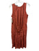 Diane Von Furstenberg Size 10 Rose Pink Silk Blend Sleeveless Pleated Midi Dress Rose Pink / 10