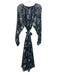 Essentiel Antwerp Size 40 Blue, Green, White Viscose Blend Long Sleeve Dress Blue, Green, White / 40