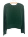 Everlane Size M Green Cashmere Knit Ribbed Hem Cropped Pullover Sweater Green / M