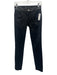 Barbara Bui Size 34 Black Cotton Blend Leather Detail Low Rise Skinny Pants Black / 34