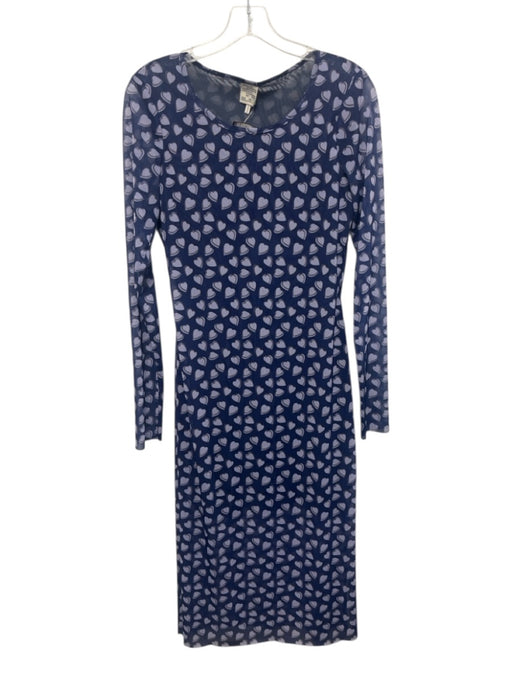 Baum und Pferdgarten Size S Blue & Purple Polyester Mesh Heart Print Dress Blue & Purple / S