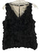 Robert Rodriguez Size 6 Black Cotton Blend Sleeveless Circle Application Top Black / 6
