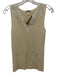 Saks Fifth Ave Size S Cream & White No Fabric Tag Lace V Neck Knit Tank Top Cream & White / S