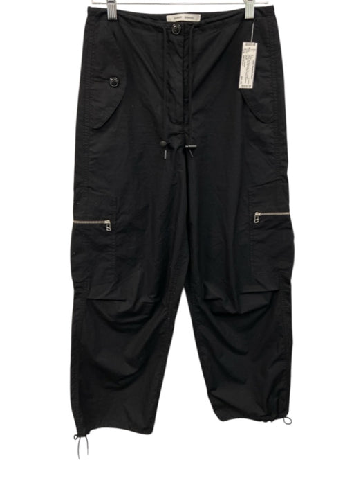 Samsoe Samsoe Size Medium Black No Fabric Tag Zip & Button Drawstring Pants Black / Medium
