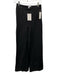 Paris Atelier Size 2 Black Viscose Blend High Waist Side Zip Straight Pants Black / 2