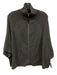 Autumn Cashmere Size XS/S Gray Cashmere Zip Front kangaroo Pocket Dolman Sweater Gray / XS/S