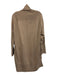 AYR Size S Light Brown Cashmere Rib Knit Ribbed Cuffs Open Front Sweater Light Brown / S
