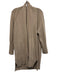 AYR Size S Light Brown Cashmere Rib Knit Ribbed Cuffs Open Front Sweater Light Brown / S
