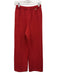 St. John Sport Size P Red Wool Blend High Waist Elastic Waist Ribbed Pants Red / P