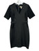 Burberry London Size 6 Black & Gray Polyester Blend Short Sleeve Shift Dress Black & Gray / 6