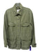Zara Size XS Army Green Cotton Thigh Length Long Sleeve Button Jacket Army Green / XS