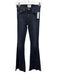 McGuire Size 25 Charcoal Black Denim Faded Flare Leg Distressed Hem Jeans Charcoal Black / 25