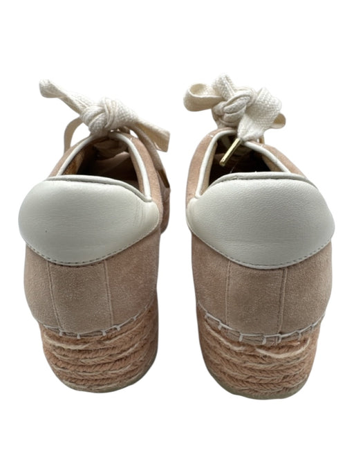 Joie Shoe Size 37 Sandy Beige Suede Platform Low Top Lace Up Espadrille Sneakers Sandy Beige / 37
