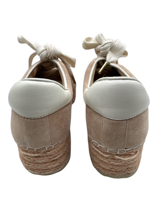 Joie Shoe Size 37 Sandy Beige Suede Platform Low Top Lace Up Espadrille Sneakers Sandy Beige / 37