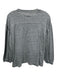 The Great Size 0 Gray Polyester Blend Heathered 3/4 Balloon Sleeve Top Gray / 0