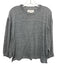 The Great Size 0 Gray Polyester Blend Heathered 3/4 Balloon Sleeve Top Gray / 0
