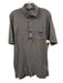 Peter Millar Size M Black & White Cotton Striped Polo Men's Short Sleeve Black & White / M