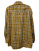 Burberry Size M Orange & Multi Cotton Plaid Button Down Men's Long Sleeve Shirt Orange & Multi / M