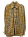 Burberry Size M Orange & Multi Cotton Plaid Button Down Men's Long Sleeve Shirt Orange & Multi / M