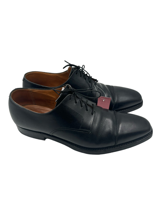 Crocket & Jones Shoe Size 10E Black Leather Solid Cap Toe Dress Men's Shoes 10E