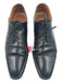 Crocket & Jones Shoe Size 10E Black Leather Solid Cap Toe Dress Men's Shoes 10E