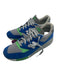 New Balance Shoe Size 11.5 Blue & Green Suede Two Tone Sneaker Men's Shoes 11.5