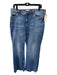 Pilcro Size 16 Light Wash Cotton Denim Mid Rise Whiskering Straight Jeans Light Wash / 16