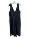 J Crew Size XL Black Triacetate Blend Sleeveless Tie Straps Pleated Jumpsuit Black / XL