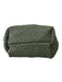 Rachel Zoe Green Leather Woven Two Handles Wristlet Incl Bag Green / M