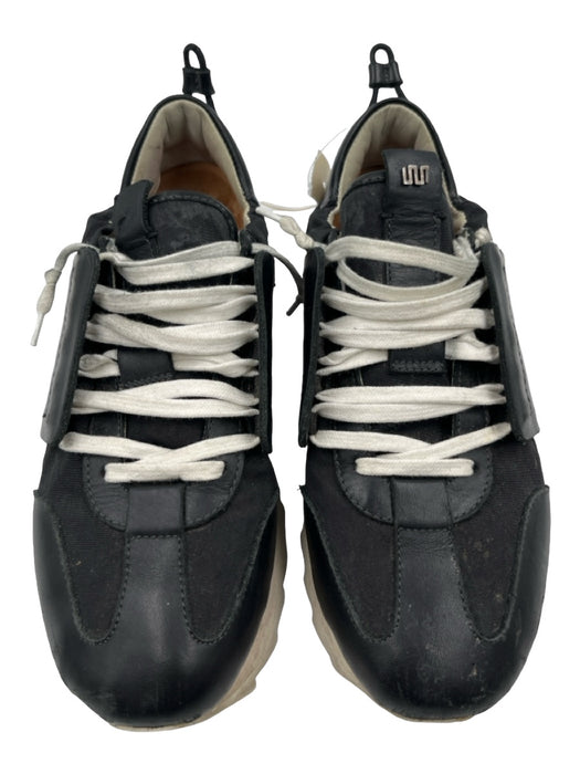 Esse Ut Esse Shoe Size 36 Black, White, Red Leather Canvas Lace Up Sneakers Black, White, Red / 36