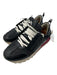 Esse Ut Esse Shoe Size 36 Black, White, Red Leather Canvas Lace Up Sneakers Black, White, Red / 36