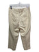 Vince Size 4 Tan Linen & Lyocell Pleat Detail Trouser Solid Pants Tan / 4