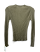 Vince Size XS Olive Cashmere Blend Knit Ribbed Long Sleeve Top Sweater Olive / XS