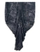 Alexander McQueen Size 42/S Gray Print Viscose Rayon V Neck Abstract Dress Gray Print / 42/S
