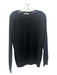 Vince Size M Black Cashmere V Neck Long Sleeve Top Black / M