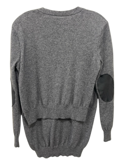 Joseph Size Small Dark Gray Cashmere V Neck Front Pockets Long Sleeve Cardigan Dark Gray / Small