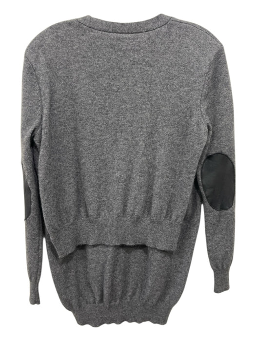 Joseph Size Small Dark Gray Cashmere V Neck Front Pockets Long Sleeve Cardigan Dark Gray / Small