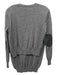 Joseph Size Small Dark Gray Cashmere V Neck Front Pockets Long Sleeve Cardigan Dark Gray / Small
