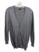 Joseph Size Small Dark Gray Cashmere V Neck Front Pockets Long Sleeve Cardigan Dark Gray / Small