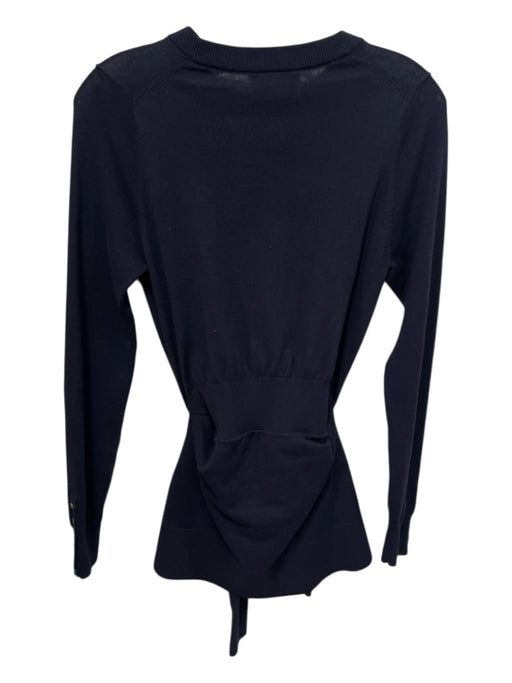 3.1 Phillip Lim Size Small Navy Blue Cotton & Polyester Knit Long Sleeve Sweater Navy Blue / Small